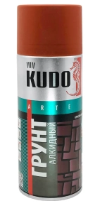 Грунт аэрозольный алкидный универсальный KUDO KU-2002 красно-коричневый 520 мл