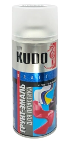 Грунт-эмаль для пластика KUDO RAL 7031 (серый) 520 мл, KU-6001