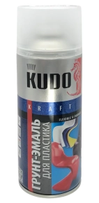 Грунт-эмаль для пластика акриловая KUDO RAL 9003 (белый) 520 мл, KU-6003