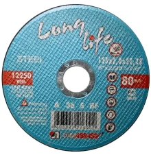 Круг отрезной по металлу LUGAABRASIV Long Life 125x22,2x1,0 мм