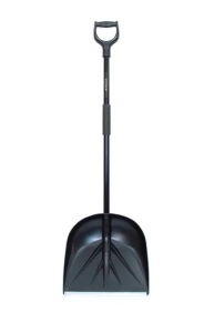 Лопата для уборки снега Санта 420х400 мм (черная)
