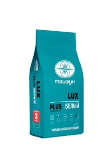 Клей для плитки Lux Plus Белый усиленной фиксации 5 кг