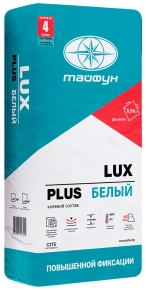 Клей для плитки Lux Plus Белый усиленной фиксации, 25 кг