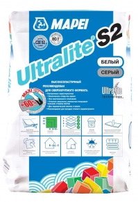 Клей для плитки высокоэластичный Mapei Ultralite S2 Grigorio серый 15 кг