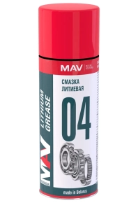 Смазка литиевая MAV lithium grease (аэрозоль) 520 мл