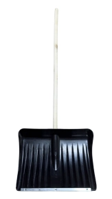 Лопата для уборки снега Метель №2 с деревянным черенком 410х360 мм