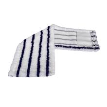 Моп для швабры 40x10 см микрофибра белый+черный