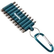 Набор бит 10 шт с карабином Makita D-65028