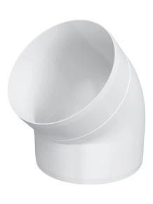 Колено 45º для круглых воздуховодов 125 мм 12,5ККП45