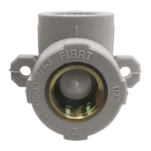 Отвод комбинированный с внутренней резьбой 25х1/2" с креплением FIRAT ПП