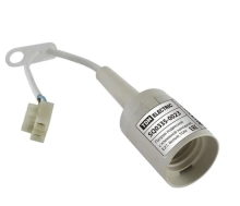 Патрон пластиковый подвесной с клеммной колодкой E27 Белый TDM