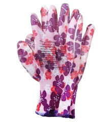 Перчатки садовые нейлоновые (цвет в ассортименте) 8 р-р