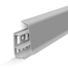 Плинтус напольный Идеал Деконика 55 мм 002 Светло-серый 2,2 м