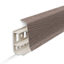 Плинтус напольный Идеал Деконика 55 мм 215 Дуб снежный 2,2 м