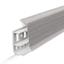 Плинтус напольный Идеал Деконика 55 мм 253 Ясень серый 2,2 м