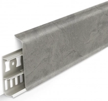 Плинтус напольный Идеал Деконика 70 мм 2,2 м (547, лофт светло-серый)