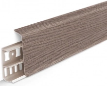 Плинтус напольный Идеал Деконика 70 мм 215 Дуб снежный 2,2 м