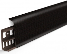 Плинтус напольный Идеал Деконика 70 мм 303 Венге темный 2,2 м