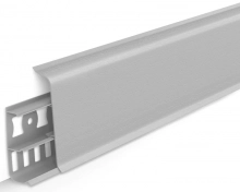 Плинтус напольный Идеал Деконика 70 мм 002 Светло-серый 2,2 м