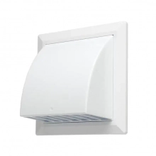 Вентиляционная решетка фасадная 170х170 мм с фланцем 125 мм