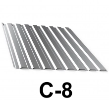 Профнастил оцинкованный С-8 0,35 мм 1,5 м