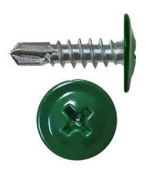 Саморез DAXMER с прессшайбой 4,2х16 мм со сверлом RAL 6005 1000 шт