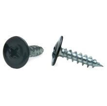 Саморез с прессшайбой 4,2x16 острый RAL 9005 ЕКТ B009354 100 шт