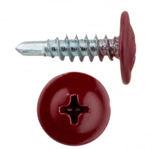 Саморез DAXMER с прессшайбой 4,2х16 мм со сверлом RAL 3005 1000 шт