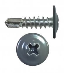 Саморез DAXMER с прессшайбой 4,2х16 мм со сверлом RAL 7024 1000 шт