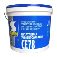 Шпатлевка финишная SEMIN СЕ-78 (синяя крышка) 20 кг