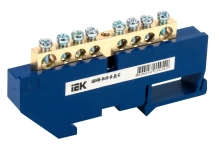 Шина N "ноль" на DIN-изол. 8 мест. ШНИ-6х9-8-Д-С IEK
