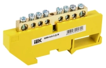 Шина PE "земля" на DIN-изол. 8 мест. ШНИ-6х9-8-Д-Ж IEK