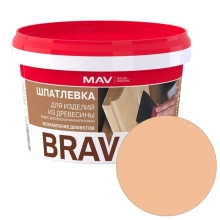 Шпатлевка готовая MAV Brava Profi-1 по дереву Орех 0,7 кг