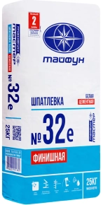 Шпатлевка Тайфун Мастер 32е цементная белая 25 кг