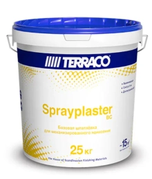 Шпатлевка Terraco Sprayplaster BC базовая 25 кг