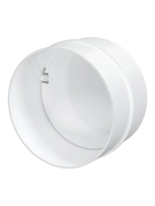 Соединитель для круглых воздуховодов 100 мм с обр. клап. 10СКПО