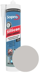 Герметик силиконовый Sopro 17 серебристо-серый 310 мл