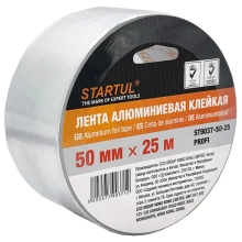 Лента алюминиевая клейкая STARTUL PROFI 50 мм х 25 м ST9037-50-25