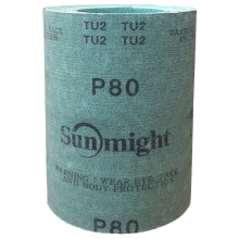Наждачная бумага на пленке Р80, рулон 115 мм х 5 м SunMight
