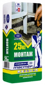 Монтажный состав Тайфун Мастер МОНТАЖ быстротверд. 25 кг