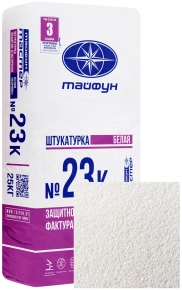 Штукатурка Тайфун Мастер №23К-3 Корник. Зерно 2,5 мм. Белая. 25 кг. РБ.