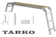 Рабочие подмости TARKO 85 см, 3х6х3 ступени (7724003)