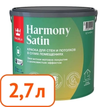 Краска интерьерная TIKKURILA Harmony Satin База A Матовая 2,7 л