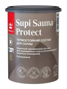 Состав для сауны TIKKURILA Supi Sauna Protect база EP п/мат 0,9 л