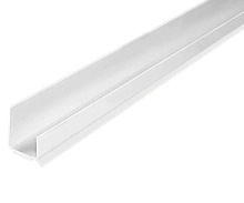 Торцевой ПВХ профиль "с пыльником" для гипсокартона 12,5 мм (3 м)