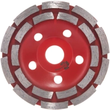 Алмазная чашка двуряднная 125х22 мм для бетона Trio-diamond TCW153