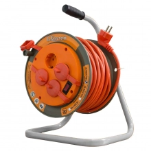 Удлинитель на катушке 30 м 4 розетки с/з Glanzen