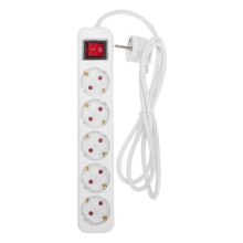 Удлинитель 1,5 м 5 розеток с/з Rexant Standart 13-4031 (белый)