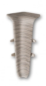 Угол внутренний для плинтуса Идеал Деконика 70 мм 215 Дуб снежный