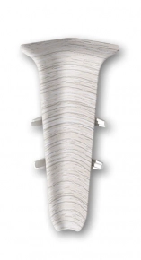 Угол внутренний для плинтуса Идеал Деконика 70 мм 253 Ясень серый